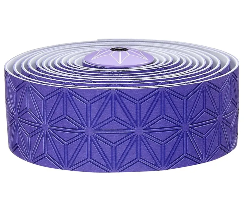 Supacaz Super Sticky Kush Road Bar Tape Neon Purple/Purple Plugs-1